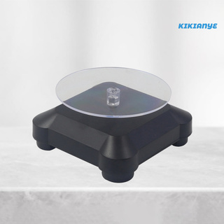 Kikianye Base De Exposição De Plástico 360 Graus Giratória Giratória Elétrica Antiderrapante Sem Fio Para Modelo (2)