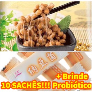10 Sachês De Bacillus Subtilis Para Natto (soja Fermentada) + SUPER BRINDE PROBIÓTICO