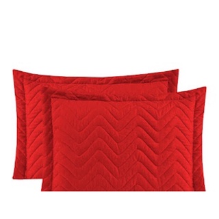 kit 2 porta travesseiro protetor matelado vermelho