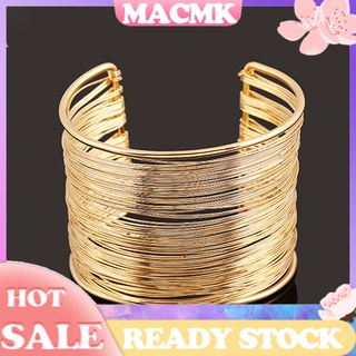 MACmk Bracelete Feminino Multicamadas/Metal/Da Moda/Pulseira Aberta