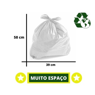 Saco de Lixo 50 Un 15 Litros Branco Perfumado Pia Banheiro (4)