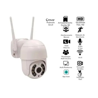 Camera Segurança Smart Ip Wifi Icsee Mini Dome Full Hd 1080P Prova d'água IP66 (3)