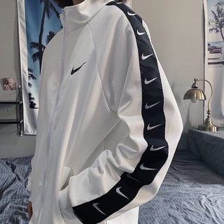 Nike Men & Women Loose Print Long Sleeve Jacket Outerwear Hoodie Fashion Couple Coats Wear