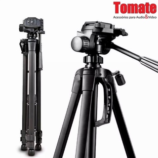 Tripé Profissional Para Câmera E Celular Tomate Mtg-3016 Universal 1.60m