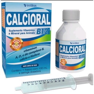 Calcioral B12 100 ML Suplemento Vitamínico E Mineral Vetbras