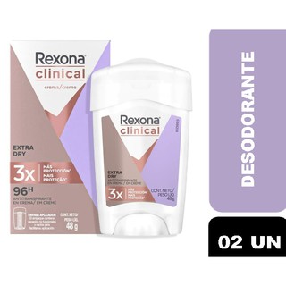 Desodorante Rexona Clinical Extra Dry 48g (02 unidades)