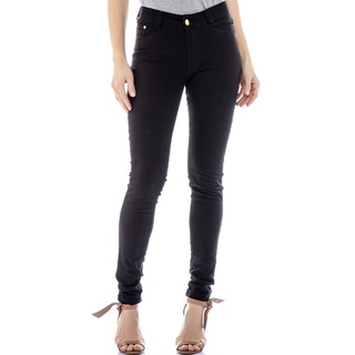 calça jeans feminina skinny preta cintura alta