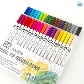 ✎120 Colors Dual Tip Brush Pens Art Markers Set Flexible Brush & 0.4mm Fineliner Tips Watercolor Color Pens Perfect for