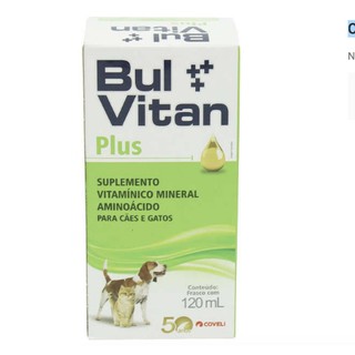 Complexo Vitamínico Bulvitan Plus - Coveli - 120ml Caes e Gatos.