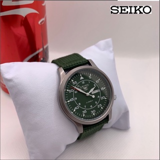 Seiko 5 Relógio Masculino À Prova D 'Água Com Pulseira De Tecido E Aço Inoxidável (2)
