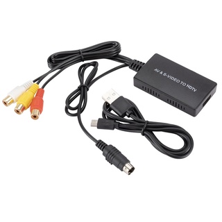 Svideo Adaptador Conversor Plug And Play RCA Para HDMI-compatible (1)