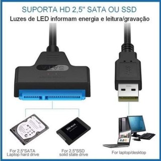 CABO ADAPTADOR SATA USB SSD HD 20CM