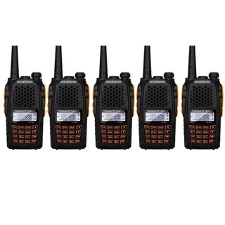 Kit 5 Radio Comunicador Dual Band 7w Uhf Vhf Fm Baofeng Uv6r