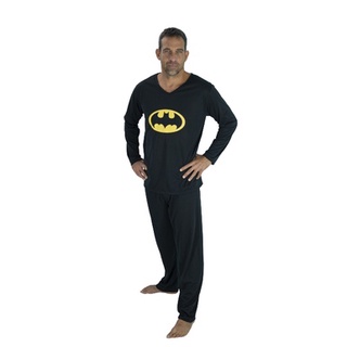 Pijama Adulto Masculino Longo Inverno Super Herói (6)