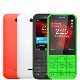 Desbloqueado Nokia 225 Gsm Fm Bluetooth Mp3 Player Single Core 2.8 Polegadas 2mp Mobile Phone (Um Ano De Garantia)