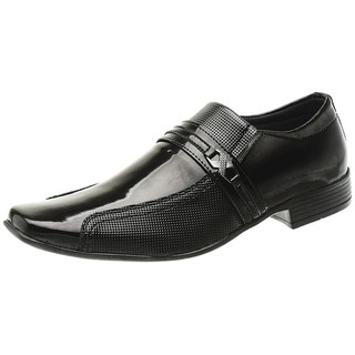 Sapato Masculino Verniz Sapato Social Confortável Preto Verniz (1)