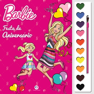 Livro Aquarela Barbie - Festa de Aniversário