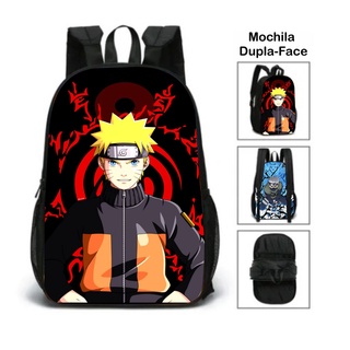 Mochila Naruto Kakashi Dupla-Face Personagem Novidade 2022