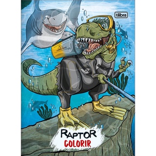 Livro P/ Colorir Raptor 8 Folhas - Tilibra