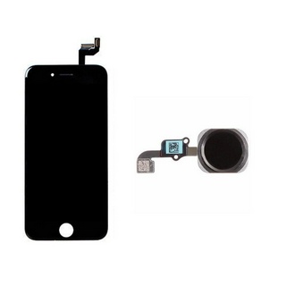 Kit Tela Display Lcd Touch Iphone 6s Plus Preto + Flex Botão Home