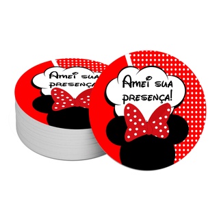 30 Etiquetas Adesivas 4cm Minnie Rosa e Vermelha Mickey (1)