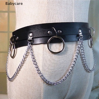 [Babycare] Couro Falso Corrente De Círculo De Metal Tassel Cinto De Cintura Punk Gótico Acessórios Quentes (3)