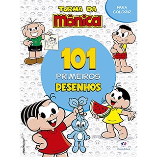 Livro 101 primeiros desenhos Turma da Mônica 27x20 Ciranda Cultural