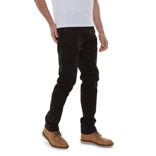 Calca Masculina Jeans Preta Reta Basica (3)