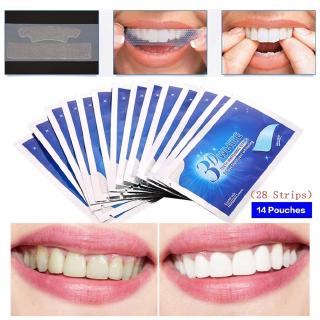 28 PÇS Fita Clareadora Dental/ Clareador Dental Seguro para Higiene Bucal/ Clareador para Dentes (2)