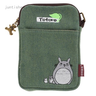 Oksyev Fashion cute cartoon Totoro embroidery diagonal mobile phone bag (1)