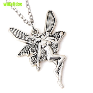 [perfect]Vintage Angel Fairy Pendant Necklace Earrings For Women Punk Goth Jewelry (8)