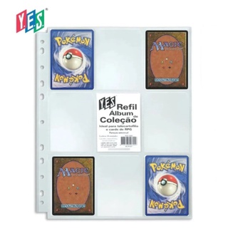 10 Folhas 9 Bolsos Fichário Card Yes Para Pokemon Rpg Magic