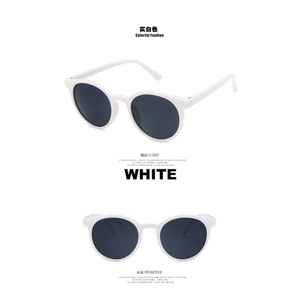 Korean Women Cat Eye Sunglasses Fashion Round Frame Sunglasses (7)