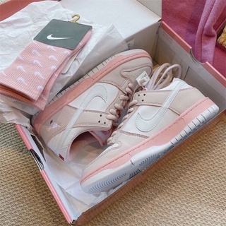 【Menor preço】 Nike_SB DUNK Pigeon Pink Joint Calçados femininos Tênis de cano baixo para estudantes Calçados esportivos casuais (3)