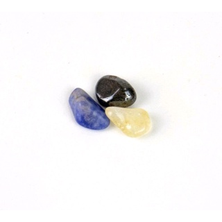 Kit Concentração e Foco | Citrino, sodalita e hematita | Cristal Pedra Natural | Mini cristais