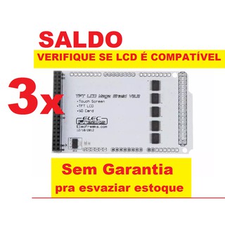 SALDO = 3 Shield Acoplamento Pra _ Lcd 3.2 Tft Touch Do Arduino Mega = LEIA DESCRICAO