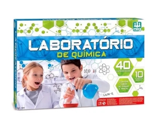 Laboratorio de Quimica C/ 40 Experiencias - Jogo Infantil - Nig Brinquedos