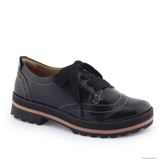 Sapato Oxford Dakota Plataforma Tratorado Preto