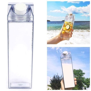 500/1000ML Kitchen Leakproof Transparent Milk Box Water Cup Outdoor Climbing Camping Milk Bottles (2)