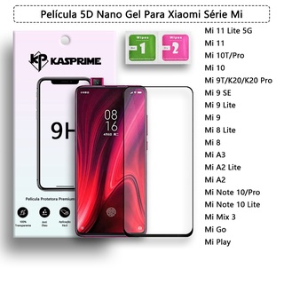 Película 5D Nano Gel Flexivel Silicone Xiaomi Mi Note