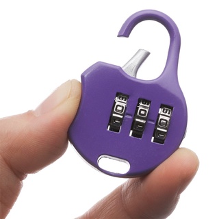 WATTLE 1 Pcs HOT Cadeado Mini Ferramenta De Segurança De Bloqueio De Senha Presente Locker Fornecimento Caso Mala De Viagem Combinação Código Ginásio De Metal 3-Dígitos Dial/Multicolor (8)