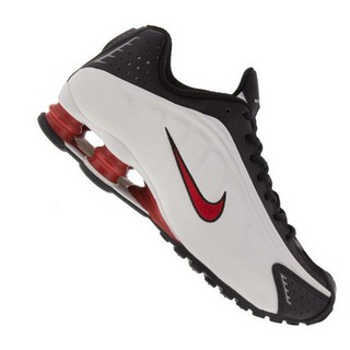 Tênis Nike Shox R4 Nz - Masculino - 4 Molas - Preto Branco Vermelho Prata Azul Bebe Cinza Vermelho - Barato - Envio Rápido (8)
