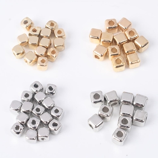 500 Pçs/Lote 2mm 2.5 Milímetros CCB Encantos Contas Loose Para Fazer Jóias Suprimentos Diy Plástico Quadrado Spacer Beads Com Furo