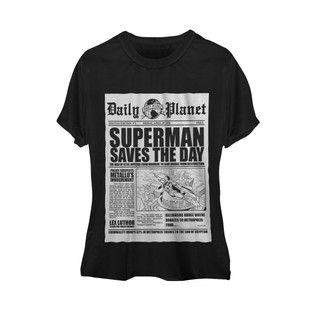 Camiseta Preta Superman DC Comics Arte Daily Planet Moda Geek (2)