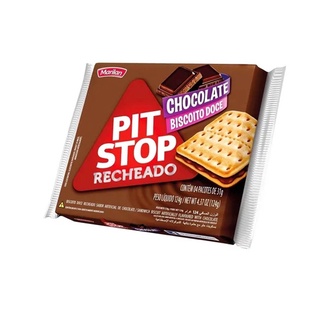 Pit Stop Recheado Chocolate 124 Gramas - Marilan