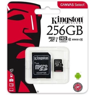 Cartão De Memória Micro Sd Kingston Classe10 100mb/s 64GB/128GB/256GB/512GB 10 Anos De Garantia