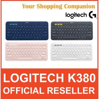 (Original) Logitech K380 K 380 Wireless Bluetooth Keyboard Tooth Blue Black Blue Kb Rose White