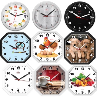 Relógio De Parede para Cozinha Sala Quarto Decorativo Moderno Redondo ou Oitavado