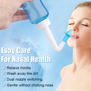 300/500ml Nasal Aspirator for Adult/Baby, Aasal Cleaner Sinusitis Nose Protector Moistened Adult Child Avoid Allergic Rhinitis Neti Pot