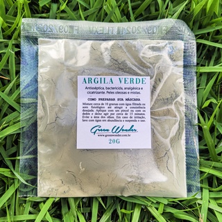 Argila para skin care Green Wonder - mini kit com 9 pacotes de 20 gramas, um de cada cor. (6)